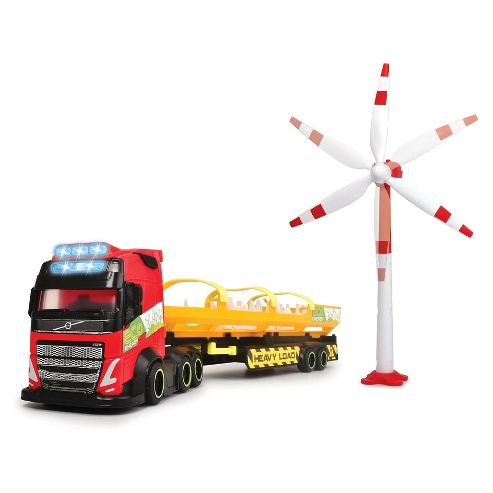 Volvo Auto Carro Attrezzi Camion Trasporti Pala Eolica Luci e Suoni Scala 1:16 - Immagine 3 di 4