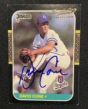 2002 Donruss Recollection Collection DAVID CONE RC AUTO /25 Rookie Buyback SP 