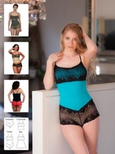 Booby Traps Sewing Pattern Basque Teddy, Slip, Knickers & Camisole Lingerie
