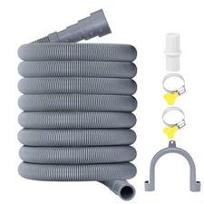 5-16ft Universal Washing Machine Drain Hose Extension Kit Corrugated Discharge