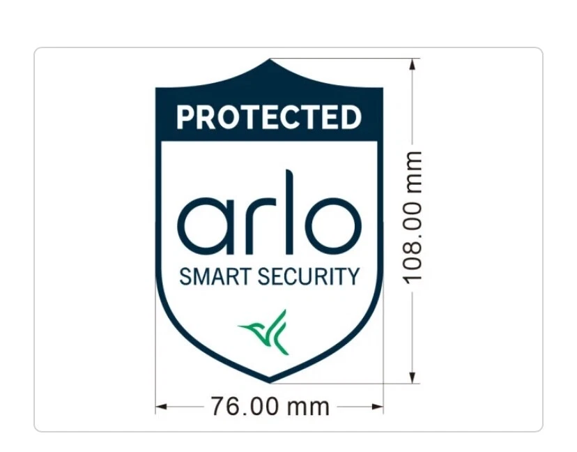 Arlo Protected Smart Security Yard Sign “ aluminum”- New And With 2- 3M Stickers - Image 3 of 4