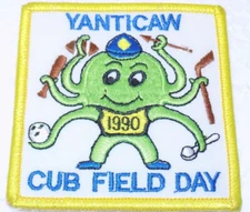 Boy Scouts of America / BSA YANTICAW 1990 Cub Field Day  3x3" NOS