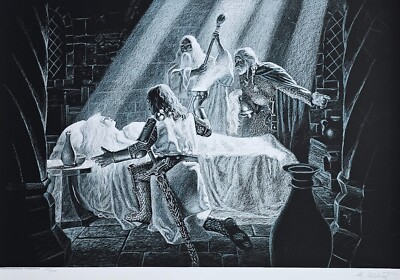 The Brothers Hildebrandt The Healing of Eowyn Greg Hand Signed art