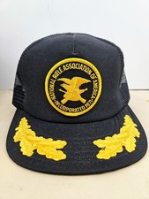 Vintage USA MADE NRA Patch scrambled Eggs Trucker Hat Snapback Dad Cap