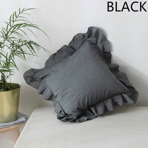 Kissen Deckel Kissenhülle Rüsche Baumwolle Massives Sofa Stuhl Bett Wohndeko - Bild 17 von 22