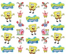 Spongebob personalised gift wrapping paper Birthday Christmas