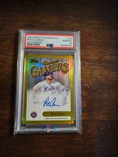 2023 Finest Flashbacks Pete Alonso Refractor Auto 52/75 PSA Gem Mint 10 Pop 1 SP