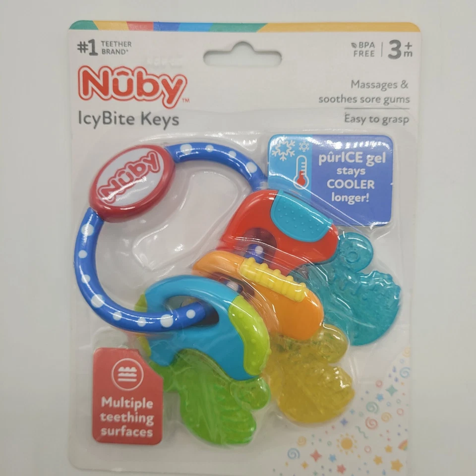 Nuby Ice Gel Teether Keys & NanaNubs Banana  Soothe Infants Gums - Image 2 of 3