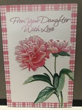 Mother's Day Card   For You Daughter With Love   New W Envelope