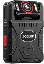 BOBLOV M7 Pro 4K GPS police Body Camera 180° Rotate Camera 128GB Video Recorder