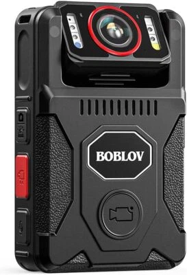 BOBLOV M7 Pro 4K GPS police Body Camera 180° Rotate Camera 128GB Video Recorder