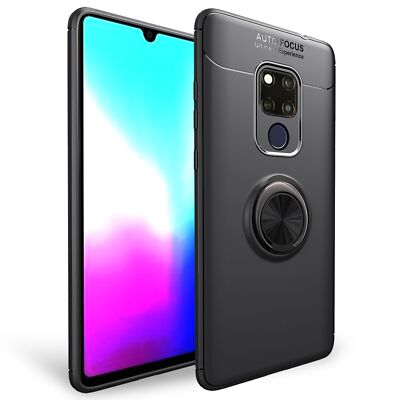 Ring Hülle für Huawei Mate20 X, Silikon Case Cover Etui für KFZ Halterung