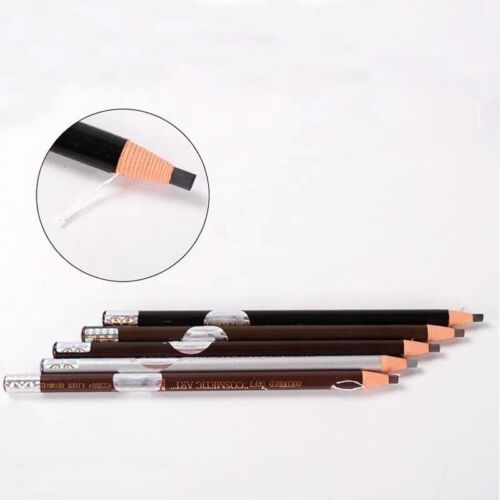 5 Pcs Black Waterproof PMU Eyebrow Mapping Pencils - Microblading Supplies - Afbeelding 1 van 2