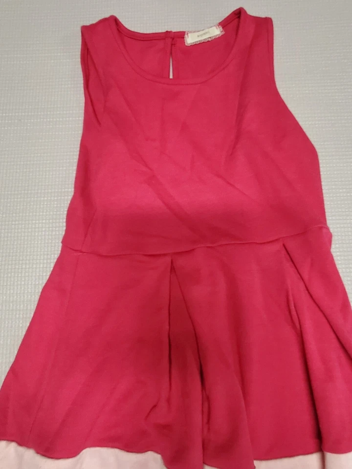 Сопрано милый толстый розовый/белый трапециевидный платье без рукавов размер 7/8 - Изображение 4 из 4