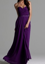 70% Off Purple formal evening bridesmaid dress gown size 6 designer quality