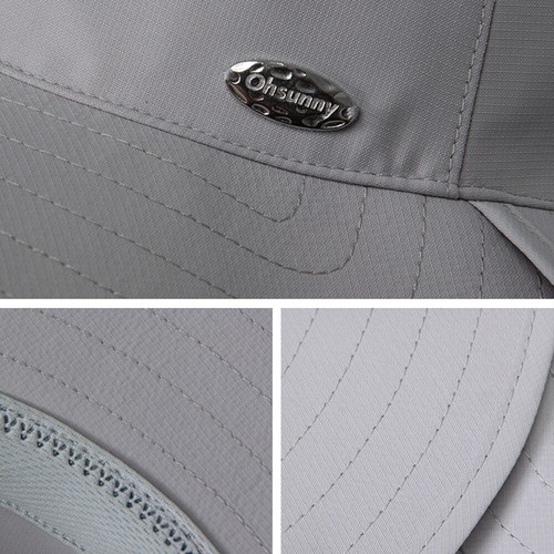 2 Pcs OhSunny Unisex Bucket Hat UPF50+ Wide Brim Fisherman Sun Hat Black+Blue - 第 16/16 張圖片