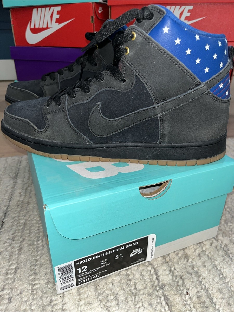 Size 12 - Nike Dunk Premium SB High Stars | eBay