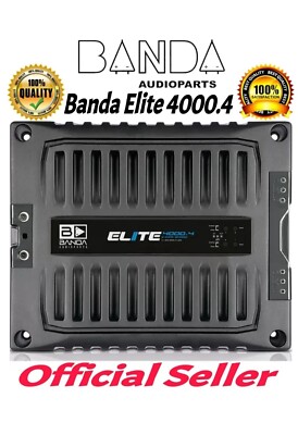 Banda Elite 4000.4 - 1 Ohms/4000W Rms Digital Amplifier 4 Channels Full Range 4k