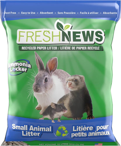 Recycled Paper Small Animal Litter Bedding, 10 Liters - Picture 11 of 12