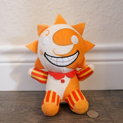 Sundrop / Moondrop Clown FNAF Security Breach Sun Plush Doll Stuffed Toy 7.5 