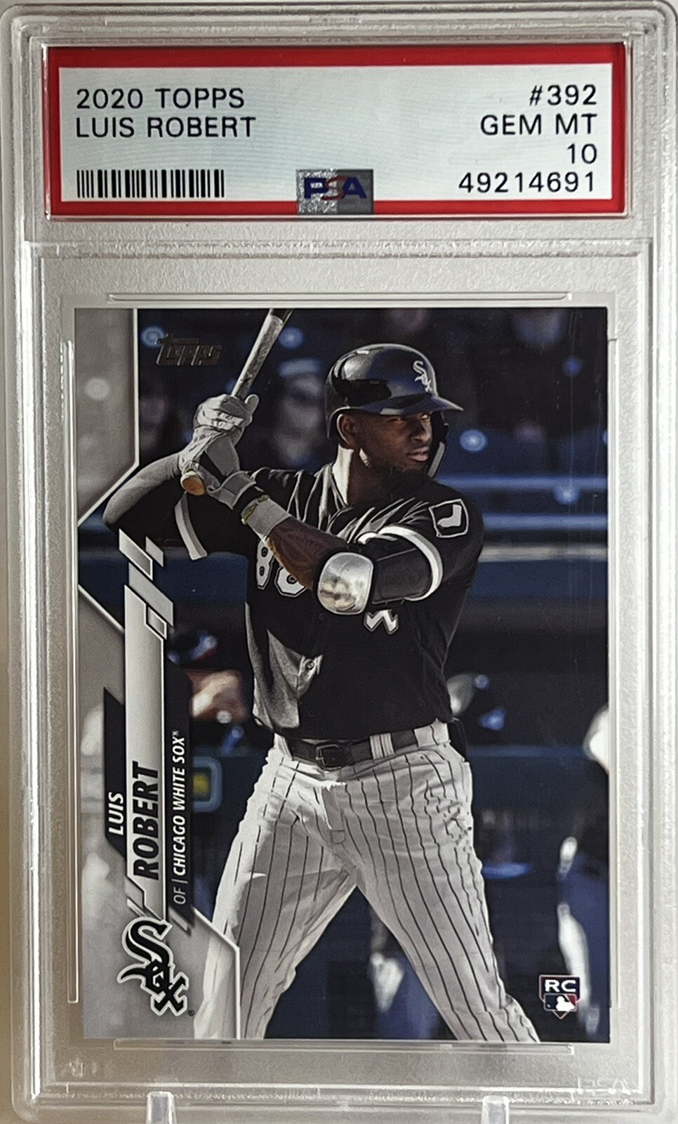 Luis Robert RC Rookie PSA 10 GEM MINT 2020 Topps #392 Chicago White Sox