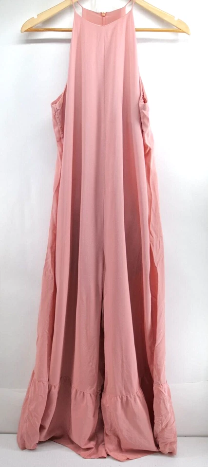 Mono Tibi Halter con Volantes 100% Seda Rosa Rubor Talla 4 Foto 2 de 4