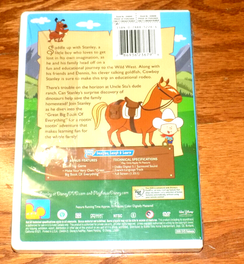 Stanley's Dinosaur Round-Up TV Playhouse Disney Stanley