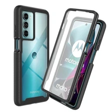 For Motorola Moto Phone Case Hybrid Armor Acrylic 360° Protetor Full Cover Skin