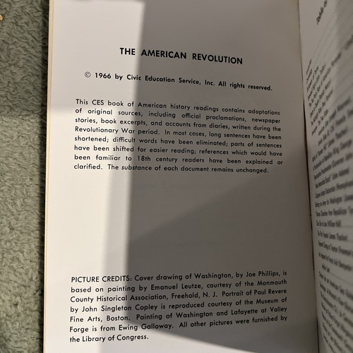 The American Revolution Eyewitness Accounts Adapted For The Modern Reader 1966 - Picture 7 of 7