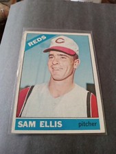 1966 Topps Sam Ellis Cincinnati Reds.  #250 EXMT See Scan!!!!!!!