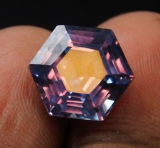 10 Ct Natural EGL Certified Alexandrite Color Change Hexagon Cut Loose Gemstone