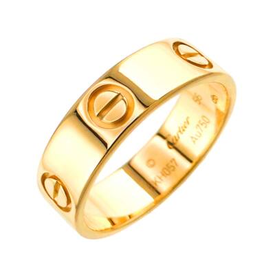 カルティエ ラブ Au750 リング サイズ10.5 Cartier Love Au750 Ring Size 10.5 Men Silver One Size | eBay