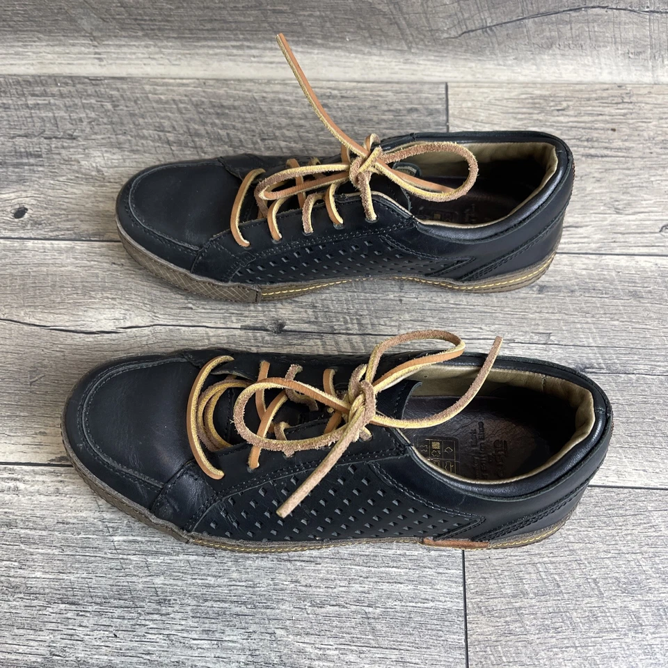 Zapatos con cordones Cushe Shumakers Mark LTD para hombre de cuero negro cómodos talla 8 Foto 2 de 4