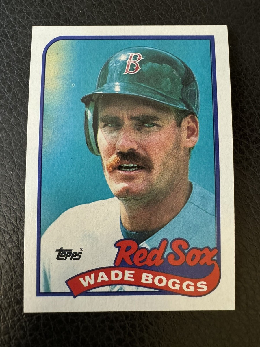 Wade Boggs Boston Red Sox 1989 Topps Baseball Card 600 *INK ERROR 