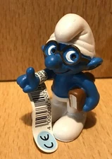 SMURF SMURF schleich 20734 THE SPECTACLED MOVIE FIGURE WITH HIS BOOK