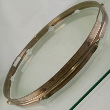 Ludwig 15"NOB BRASS Triple-Flange Snare Drum Nickel Resonant Rim/Hoop 8Lug WFL