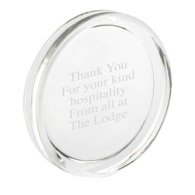 Glass Round Paperweight/Award Custom Engraved eBay