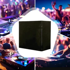 DJ Display Stand Scrims Event Booth Facade Scrims?Facade Booth Table Scrims