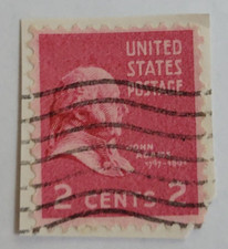 United States Postage Stamp ~ John Quincy Adams ~ 2₵ Red ~ Posted ~ c.1938 - 026