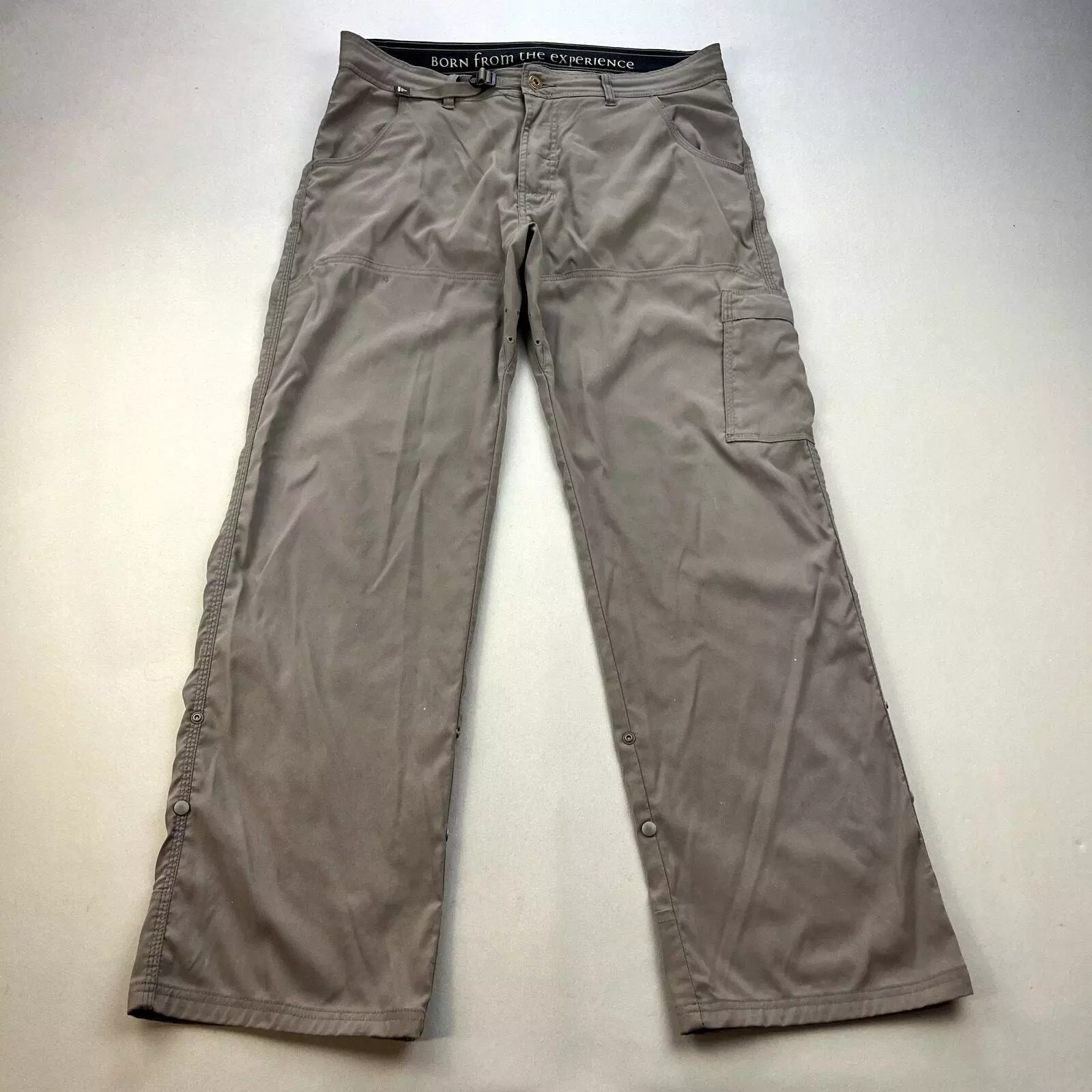 prana cargo belted straight leg utility hiking outdoor pants