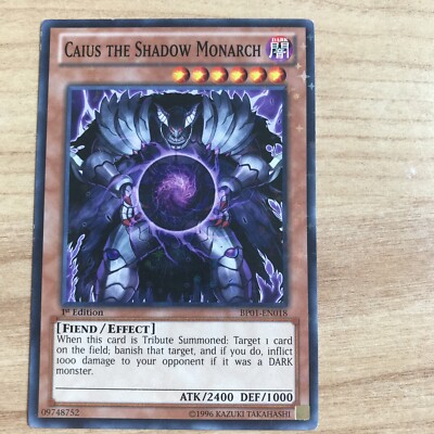 Caius The Shadow Monarch BP01-EN018 starfull rare
