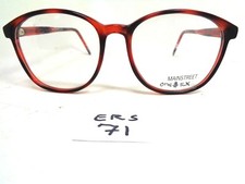 VTG MAINSTREET Eyeglass Frame 1980's 229 Demi Amber Round ERS-71 