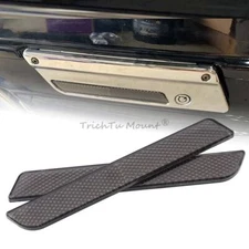 Smoke Hard Saddle Bag Latch Cover Reflectors For Harley Electra Glide 1996-2013