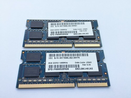 Memory Hynix 4GB (2x 2GB) PC3-8500S CL7 SODIMM 204 Pin DDR3 1333MHz - Picture 2 of 2