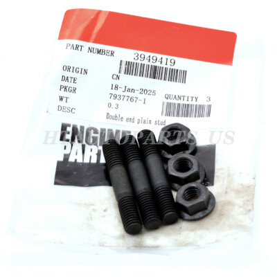 3PCS Bolt Studs Fuel injection pump Installation For 03-18 RAM 5.9 6.7 Cummins