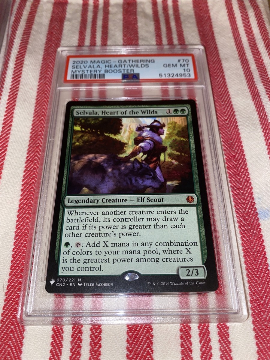 PSAマガジン　MTG カード 2枚セット　PSA PSA 10 Pop 2 Gem Mint Selvala, Heart of the Wilds Mystery Booster