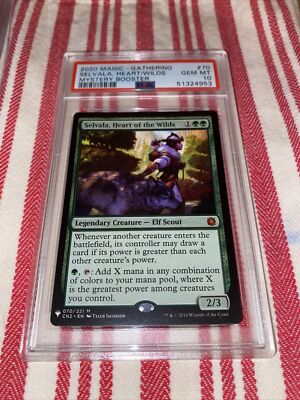 PSA 10 Pop 2 Gem Mint Selvala, Heart of the Wilds Mystery Booster