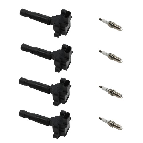 4 Ignition Coils+ 4 Iridium Spark Plugs for Mercedes 2003-2005 C230 UF555+4704 - Picture 7 of 16