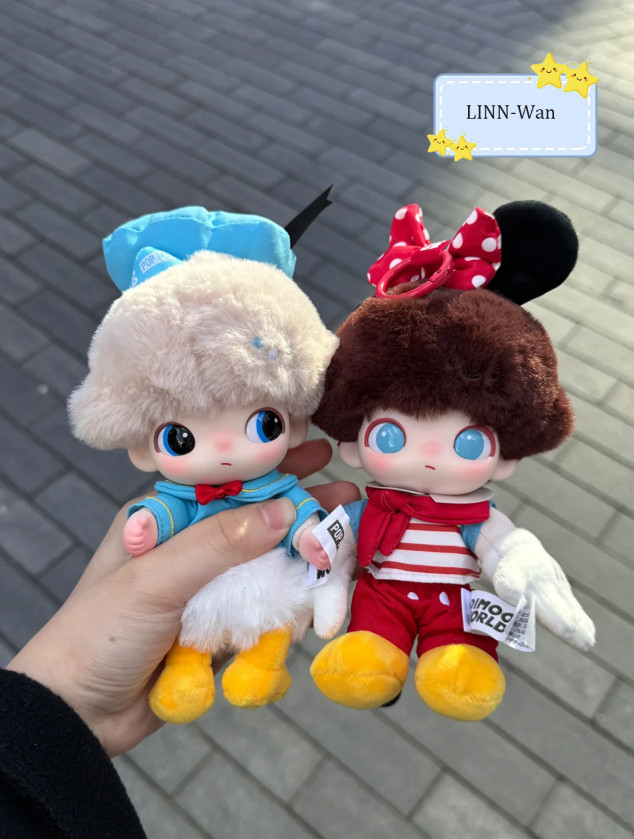 DIMOO WORLD &Disney Series Vinyl Plush Keychain Figure