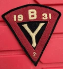 Vtg 1931 YMCA WWII Patch USN US Marine Corps WW2 Military Badge Pin USMC 2